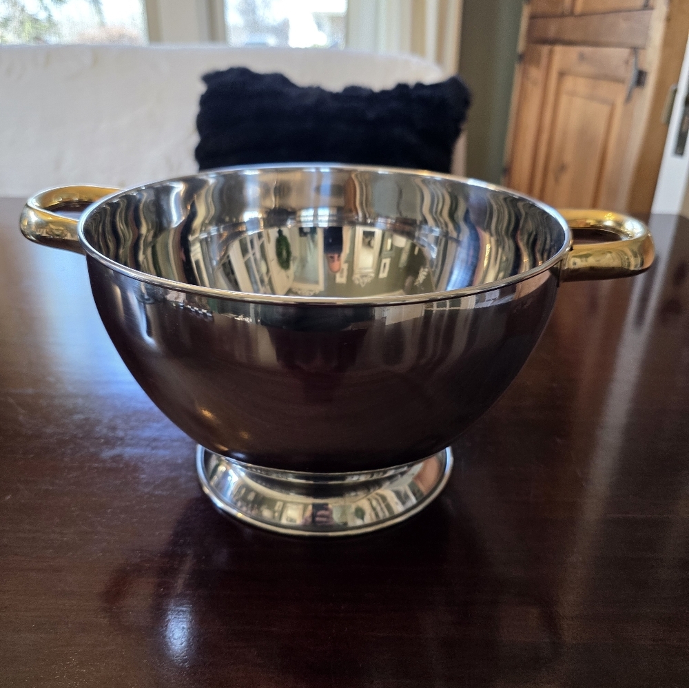 Cuisine-Cookware Command Performance Gold Stainless Steel Bowl with Gold Handles